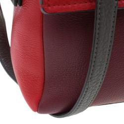 Pre Owned Marc by Marc Jacobs Cabernet Red Leather Diana Satchel