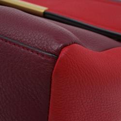 Pre Owned Marc by Marc Jacobs Cabernet Red Leather Diana Satchel