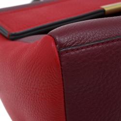 Pre Owned Marc by Marc Jacobs Cabernet Red Leather Diana Satchel