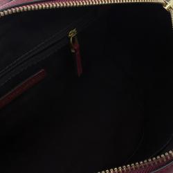 Pre Owned Marc by Marc Jacobs Cabernet Red Leather Diana Satchel