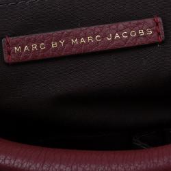 Pre Owned Marc by Marc Jacobs Cabernet Red Leather Diana Satchel