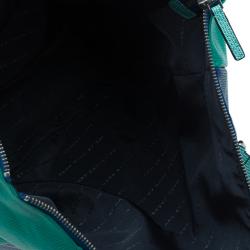 Pre Owned Marc by Marc Jacobs Blue/Green Lizard Stamped Take Me Tote 