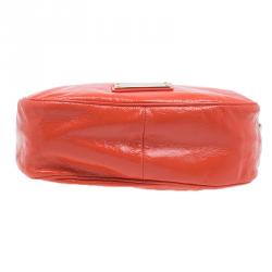Pre Owned Marc by Marc Jacobs Orange Patent Leather Too Hot To Handle Hobo