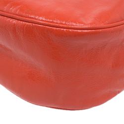 Pre Owned Marc by Marc Jacobs Orange Patent Leather Too Hot To Handle Hobo