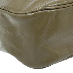 Pre Owned Marc by Marc Jacobs Olive Green Patent Leather Too Hot To Handle Hobo