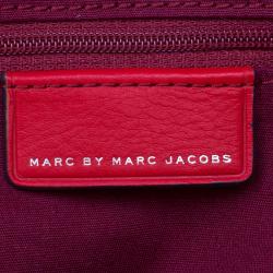 Pre Owned Marc by Marc Jacobs Red Goatskin Leather Serpentine Shoulder Bag