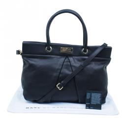 مملوكة مسبقًا حقيبة مارك باي مارك جاكوبس مارشيف جلد أسود