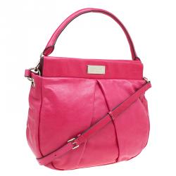 Pre Owned Marc by Marc Jacobs Pink Leather Marchive Hilli Hobo