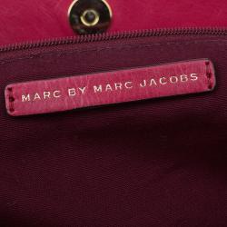 Pre Owned Marc by Marc Jacobs Pink Leather Marchive Hilli Hobo