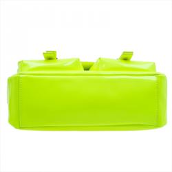 Pre Owned حقيبة كروس مارك باي مارك جاكوبس ويردي سيفتي جلد أصفر لامع 