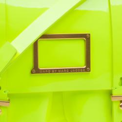 Pre Owned حقيبة كروس مارك باي مارك جاكوبس ويردي سيفتي جلد أصفر لامع 