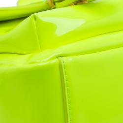 Pre Owned حقيبة كروس مارك باي مارك جاكوبس ويردي سيفتي جلد أصفر لامع 