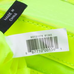 Pre Owned حقيبة كروس مارك باي مارك جاكوبس ويردي سيفتي جلد أصفر لامع 