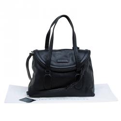 Marc By Marc Jacobs Black Leather Silicon Valley Top Handle Bag