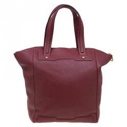 مملوكة مسبقًا حقيبة يد مارك باي مارك جاكوبس سحاب بوب جلد حمراء