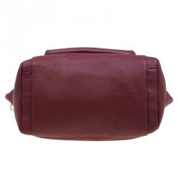 مملوكة مسبقًا حقيبة يد مارك باي مارك جاكوبس سحاب بوب جلد حمراء