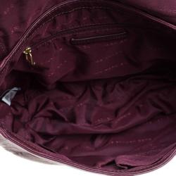 Pre Owned Marc by Marc Jacobs Burgundy Leather Washed Up The Nash Cross Body Bag