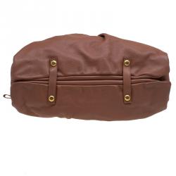 Pre Owned Marc by Marc Jacobs Brown Leather Classic Q Delancey Weekender Bag
