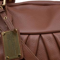Pre Owned Marc by Marc Jacobs Brown Leather Classic Q Delancey Weekender Bag