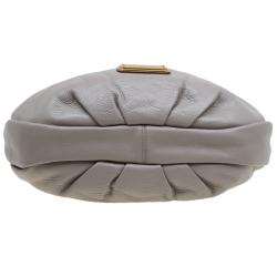 Pre Owned Marc by Marc Jacobs Grey Leather New Q Hillier Hobo