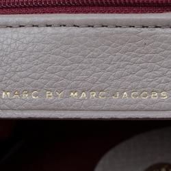 Pre Owned Marc by Marc Jacobs Grey Leather New Q Hillier Hobo