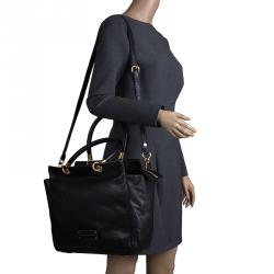 Pre Owned حقيبة يد مارك باي مارك بينتلي جلد سوداء