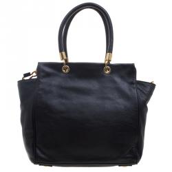 Pre Owned حقيبة يد مارك باي مارك بينتلي جلد سوداء