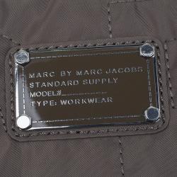 Pre Owned Marc By Marc Jacobs Quartz Brown Nylon Pretty 13'' Laptop Bag