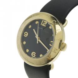 Marc by Marc Jacobs Black PVD Gold Plated Stainless Steel Amy MBM1154 Women's Wristwatch 36MM