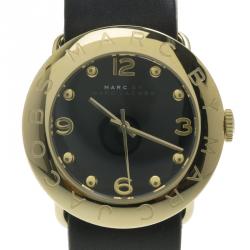 Marc by Marc Jacobs Black PVD Gold Plated Stainless Steel Amy MBM1154 Women's Wristwatch 36MM