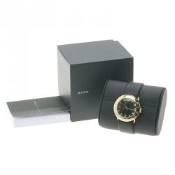 Marc by Marc Jacobs Black PVD Gold Plated Stainless Steel Amy MBM1154 Women's Wristwatch 36MM