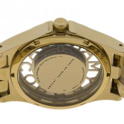 Pre Owned Marc By Marc Jacobs Gold Tone Stainless Steel MBM3206 Women's Wristwatch 40MM