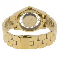 Pre Owned Marc By Marc Jacobs Gold Tone Stainless Steel MBM3206 Women's Wristwatch 40MM