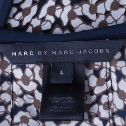 Pre Owned Marc by Marc Jacobs Bianca Floral Crepe De Chine Top L