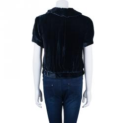 Pre Owned Marc by Marc Jacobs Velvet Short Jacket M