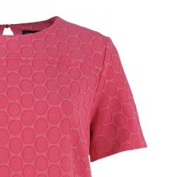 Pre Owned Marc by Marc Jacobs Hot Pink Textured Shift Dress M
