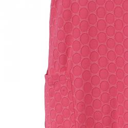 Pre Owned Marc by Marc Jacobs Hot Pink Textured Shift Dress M