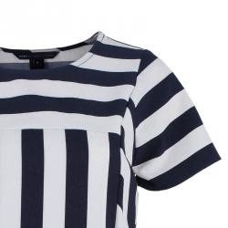 Pre Owned Marc by Marc Jacobs Monochrome Striped Top S