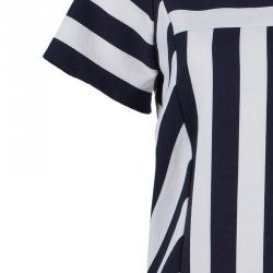 Pre Owned Marc by Marc Jacobs Monochrome Striped Top S