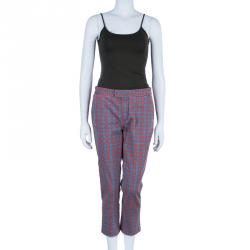 Pre Owned Marc by Marc Jacobs Geometric Printed Pants M