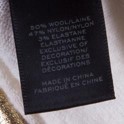 Pre Owned كارديغان مارك باي مارك جاكوبس كريمي بياقة مزخرفة XS