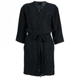 Pre Owned Marc by Marc Jacobs Black Zip Detail Dress S