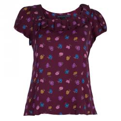 Marc by Marc Jacobs Purple Floral Top M