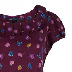 Marc by Marc Jacobs Purple Floral Top M