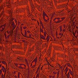 Pre Owned فستان مارك باي مارك جاكوبس مطرز بأكمام طويلة أحمر S