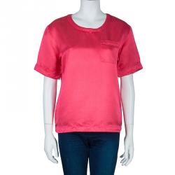 Marc by Marc Jacobs Fuschia Silk Blend Top S