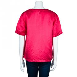 Marc by Marc Jacobs Fuschia Silk Blend Top S
