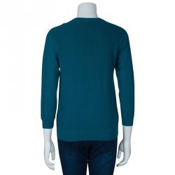 Pre Owned كارديغان مارك باي مارك جاكوبس أزرق مخضر S