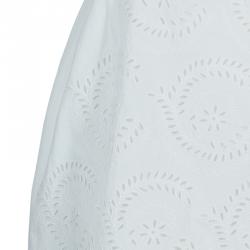 Pre Owned Marc by Marc Jacobs White Strapless Eyelet Dress L