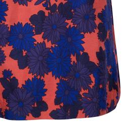 Pre Owned Marc by Marc Jacobs Floral Print Silk Top M